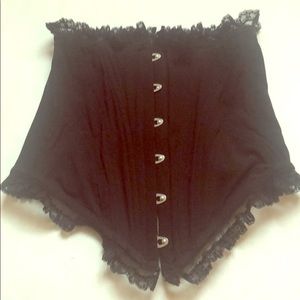 NWT La Perla Black Silk Corset Bustier